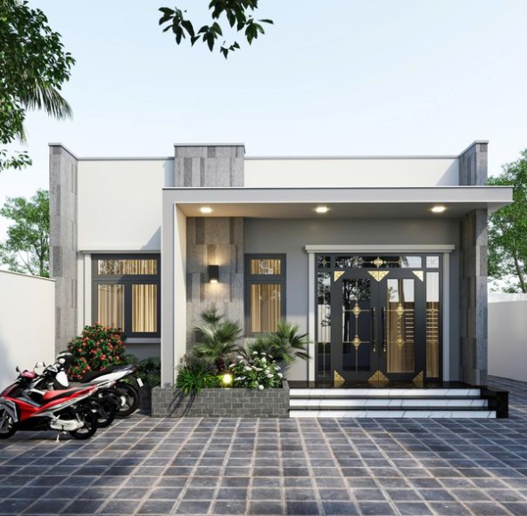 MẪU NHÀ CẤP 4 HIỆN ĐẠI